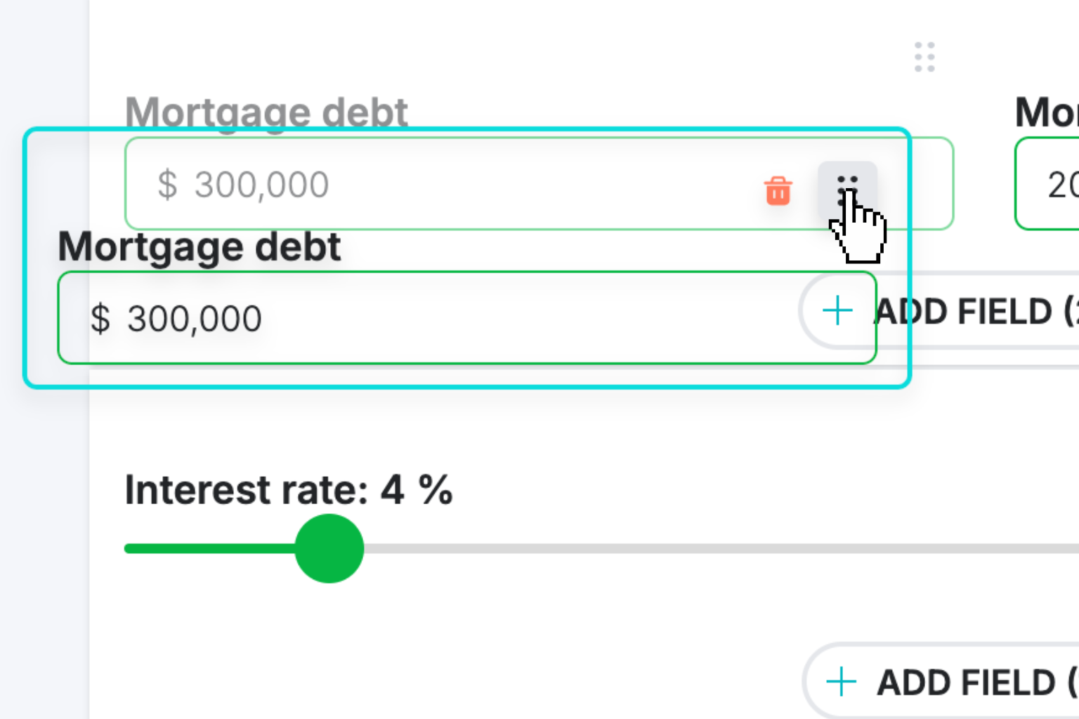 Design your interactive calculator in under 5 minutes using our drag-and-drop builder.